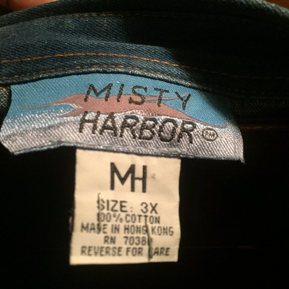 Women's Misty Harbor Denim Shirt  Size 3X - Picture 4 of 5